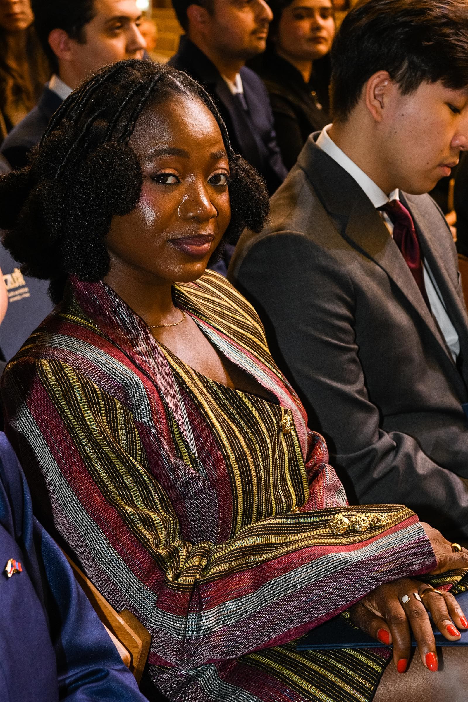 Àlọbọ̀ Travels student at her university graduation ceremony