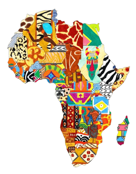 Stylised map of Africa